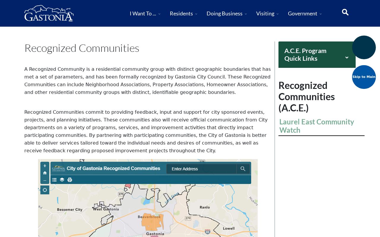 Gaston neighbors recognized communities civic contact page